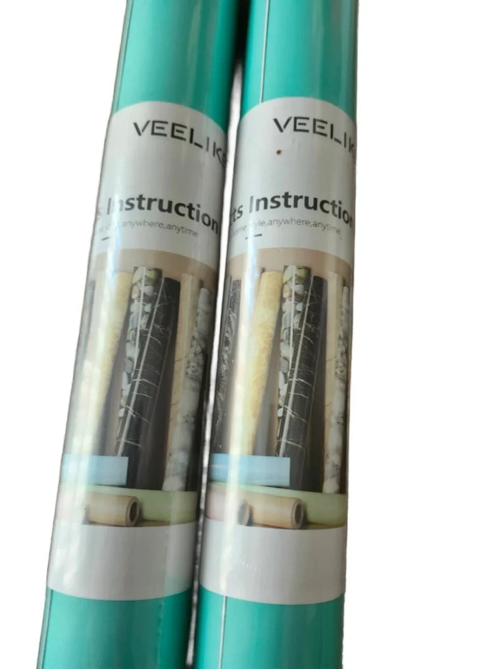 Brand New Thick Tiffany Blue Green Wallpaper 2 Rolls Peel and Stick